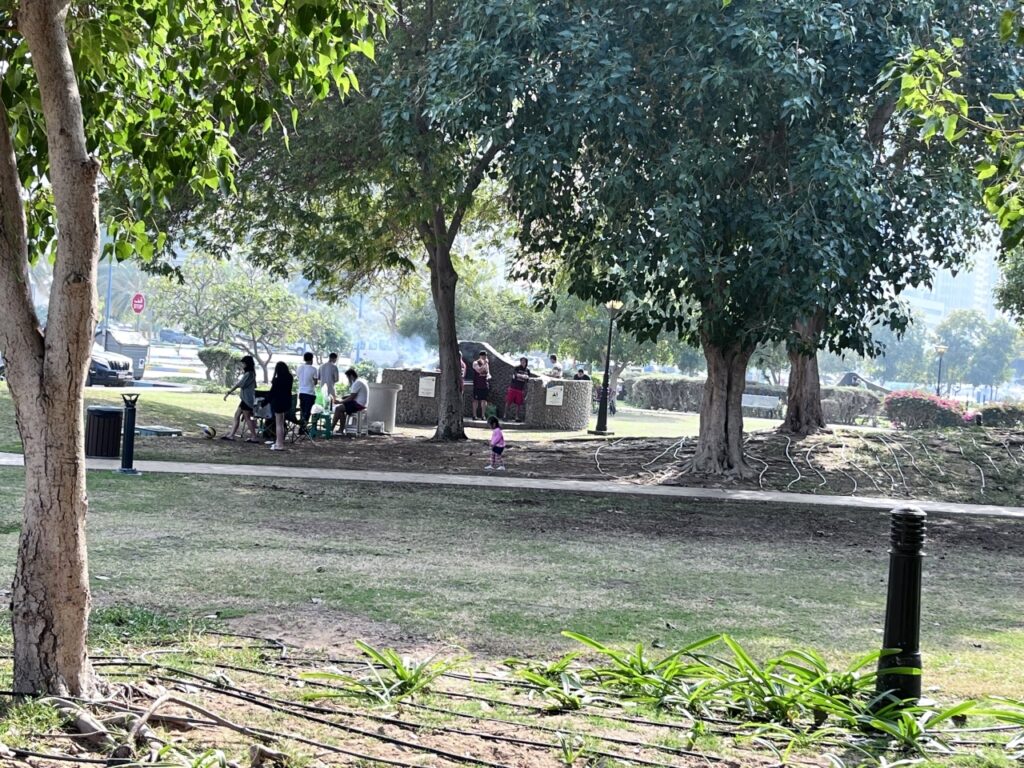 حدائق الشواء في ابوظبي