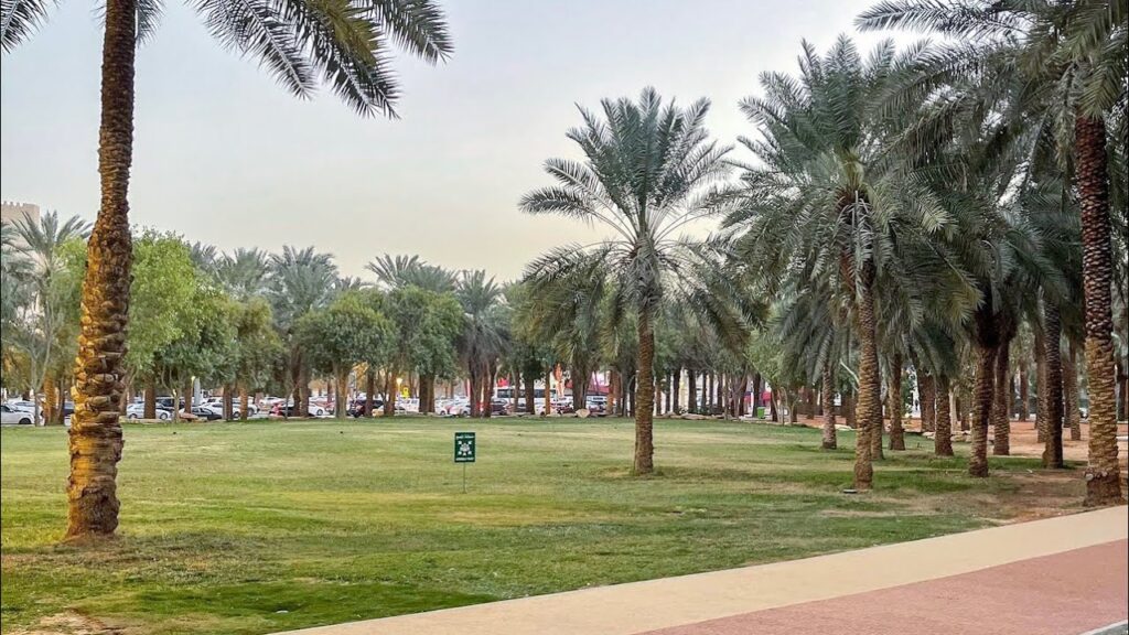 ممشى واحة نجد احد اماكن التمشيه في الرياض.