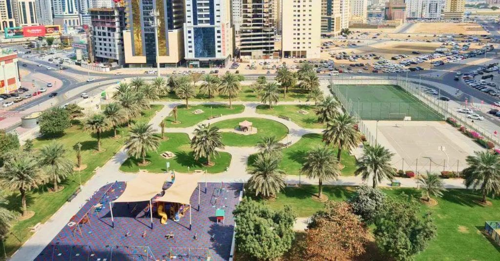 حديقة النهدة الشارقة أحد حدائق الشارقة للاطفال